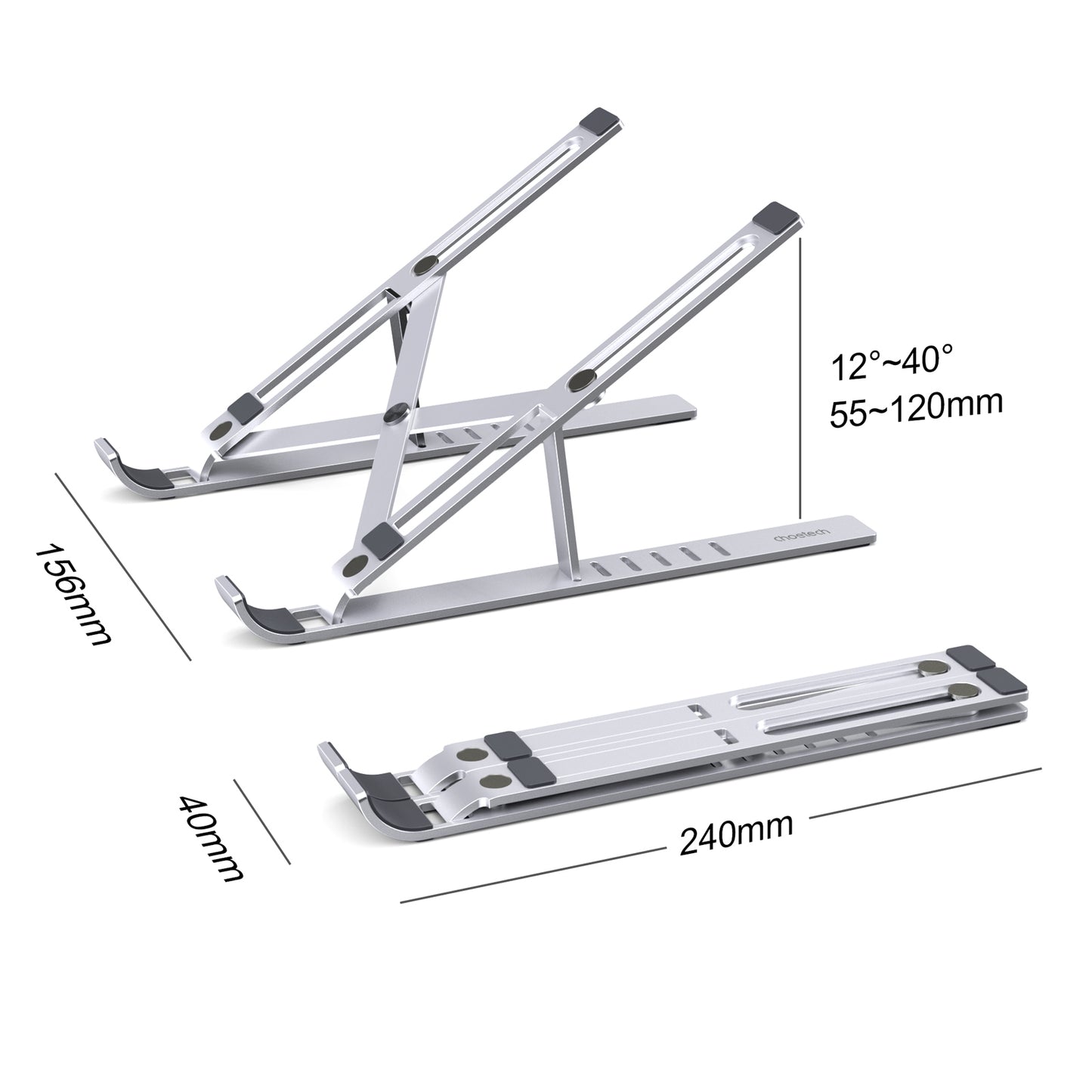 Base Soporte Plegable Aluminio para laptop, H045